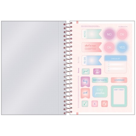 Foto ilustrativa Agenda Espiral Blush