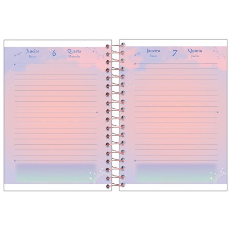 Foto ilustrativa Agenda Espiral Cosmos (110 mm x 154 mm)