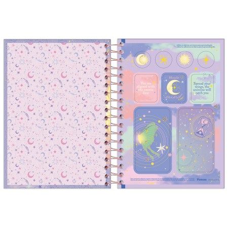 Foto ilustrativa Agenda Espiral Cosmos (110 mm x 154 mm)