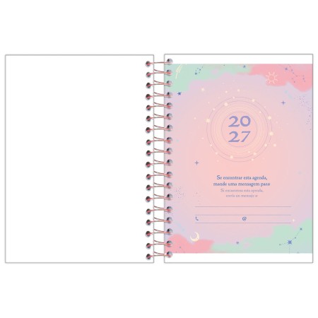 Foto ilustrativa Agenda Espiral Cosmos (110 mm x 154 mm)