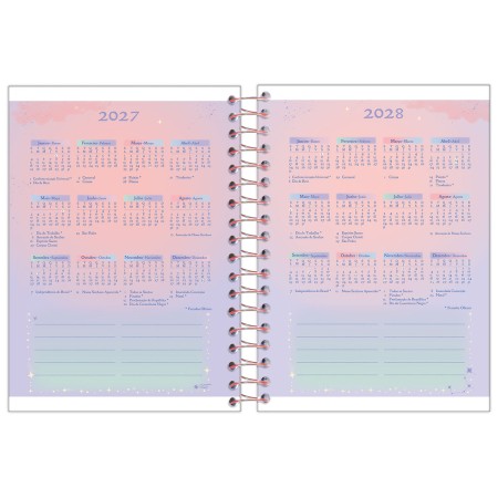Foto ilustrativa Agenda Espiral Cosmos (110 mm x 154 mm)