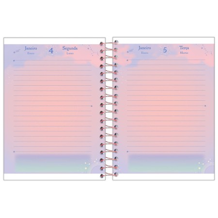Foto ilustrativa Agenda Espiral Cosmos (110 mm x 154 mm)