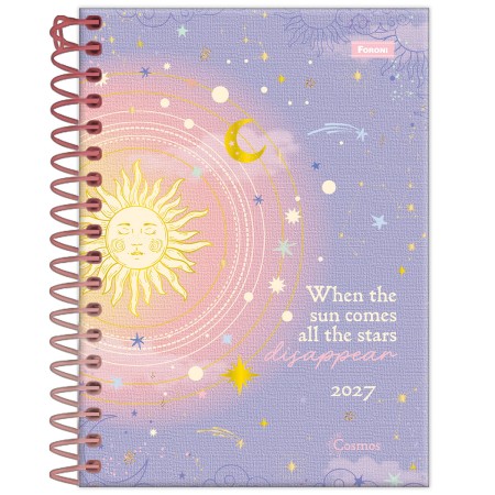Foto ilustrativa Agenda Espiral Cosmos (110 mm x 154 mm)