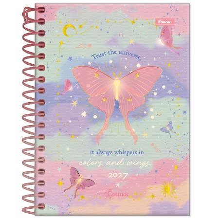 Foto ilustrativa Agenda Espiral Cosmos (110 mm x 154 mm)