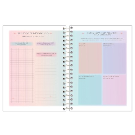 Foto ilustrativa Agenda Espiral Fluor Mix Soft