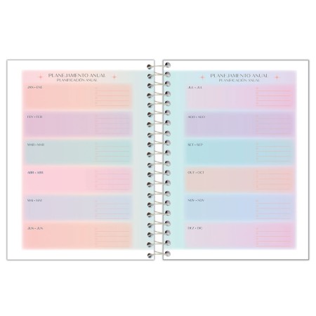 Foto ilustrativa Agenda Espiral Fluor Mix Soft