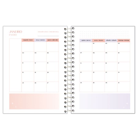 Foto ilustrativa Agenda Espiral Fluor Mix Soft