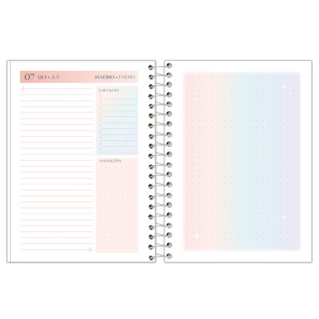 Foto ilustrativa Agenda Espiral Fluor Mix Soft