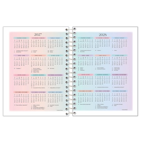 Foto ilustrativa Agenda Espiral Fluor Mix Soft