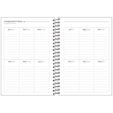 Foto ilustrativa Agenda Espiral Fluor Mix