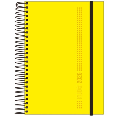 Foto ilustrativa Agenda Espiral Fluor Mix