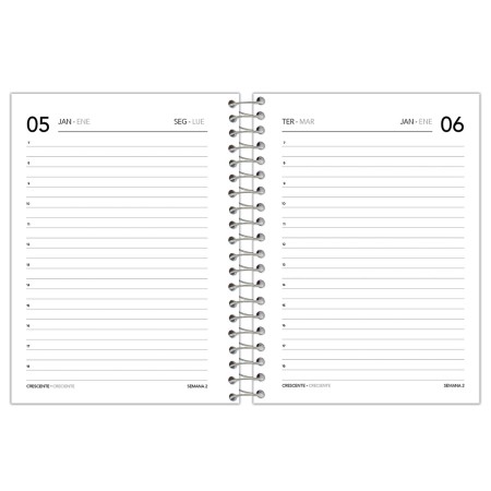 Foto ilustrativa Agenda Espiral Joyful Mind