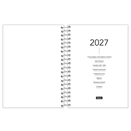 Foto ilustrativa Agenda Espiral Joyful Mind