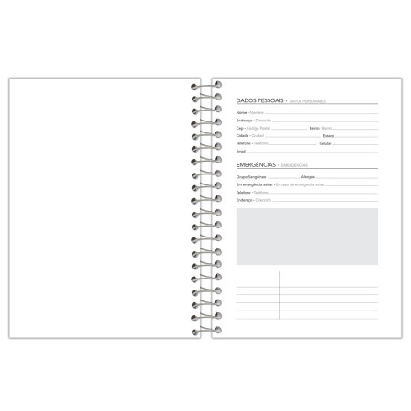 Foto ilustrativa Agenda Espiral Joyful Mind