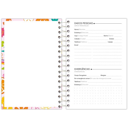 Foto ilustrativa Agenda Espiral Joyful Mind