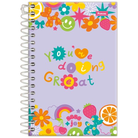 Foto ilustrativa Agenda Espiral Joyful Mind