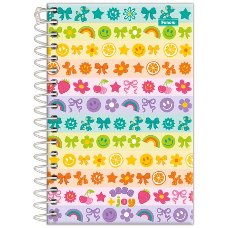 Foto ilustrativa Agenda Espiral Joyful Mind