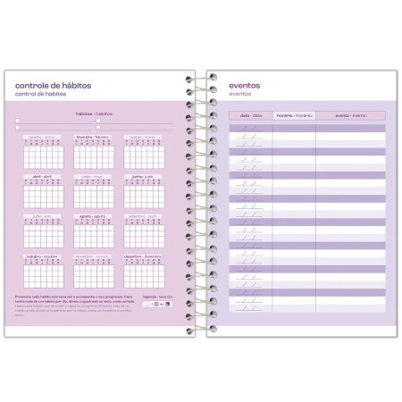 Foto ilustrativa Agenda Espiral Lush