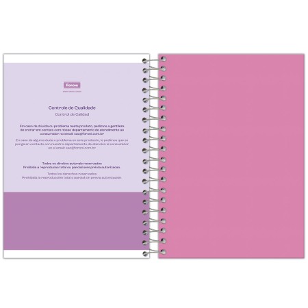 Foto ilustrativa Agenda Espiral Lush