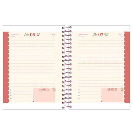 Foto ilustrativa Agenda Espiral Milly