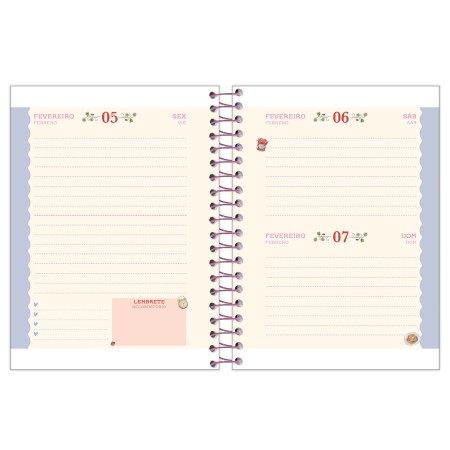 Foto ilustrativa Agenda Espiral Milly