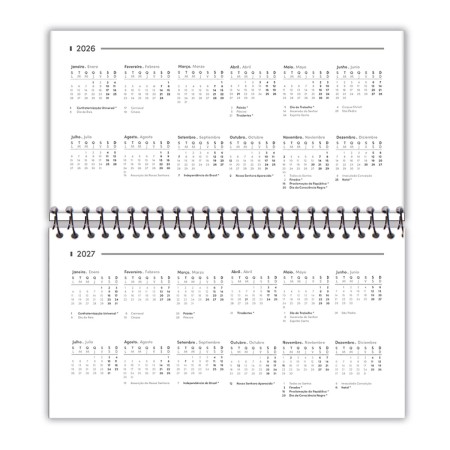 Foto ilustrativa Agenda Espiral Office Class Bolso