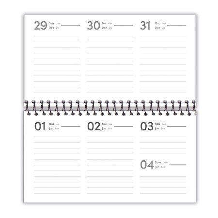 Foto ilustrativa Agenda Espiral Office Class Bolso