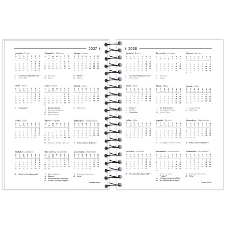 Foto ilustrativa Agenda Espiral Office Class Day By Day