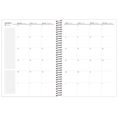 Foto ilustrativa Agenda Espiral Office Class Semanal