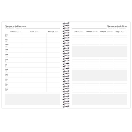 Foto ilustrativa Agenda Espiral Office Class Semanal