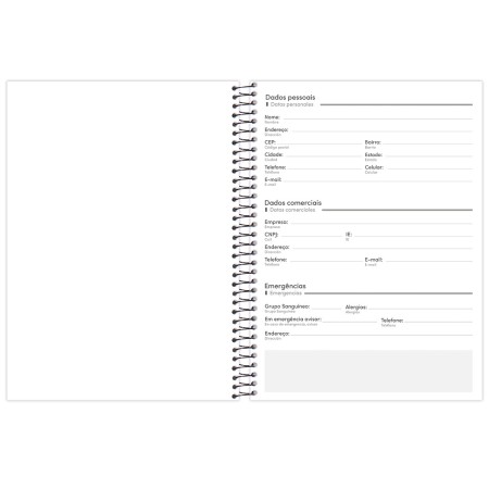 Foto ilustrativa Agenda Espiral Office Class Semanal