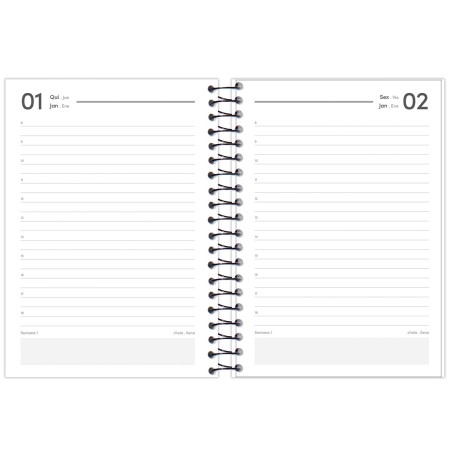 Foto ilustrativa Agenda Espiral Office Class