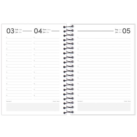 Foto ilustrativa Agenda Espiral Office Class