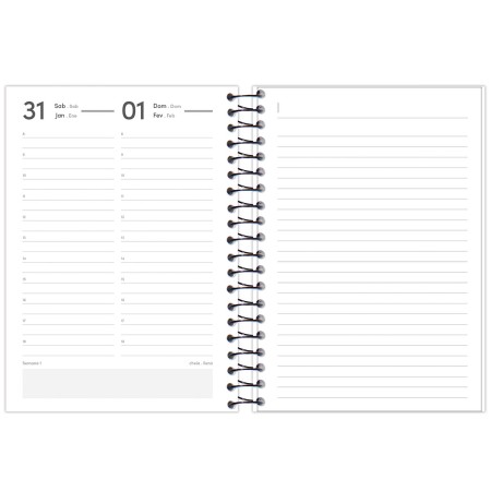 Foto ilustrativa Agenda Espiral Office Class