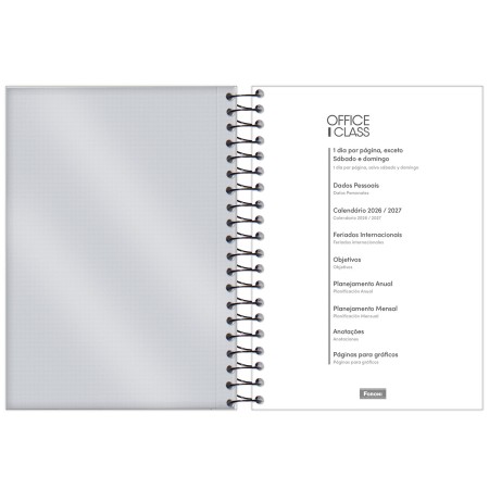 Foto ilustrativa Agenda Espiral Office Class