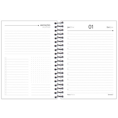 Foto ilustrativa Agenda Espiral Pop Collection