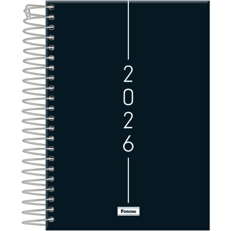 Agenda Espiral Preta Cliff - CLIFF - Agendas e Planners, Agenda