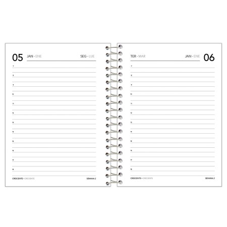 Foto ilustrativa Agenda Espiral Rosa Cliff