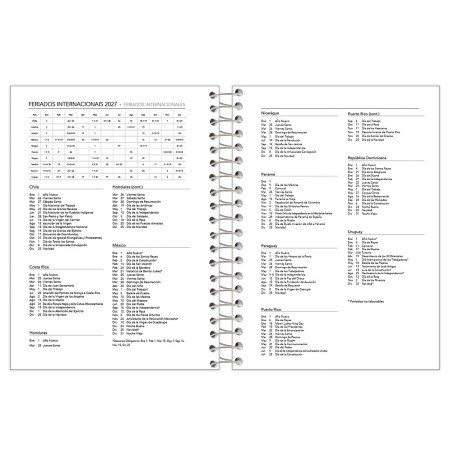 Foto ilustrativa Agenda Espiral Rosa Cliff