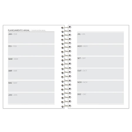Foto ilustrativa Agenda Espiral Rosa Cliff