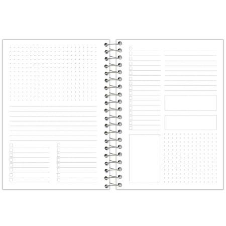 Foto ilustrativa Agenda Espiral Rosa Cliff