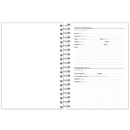 Foto ilustrativa Agenda Espiral Rosa Cliff