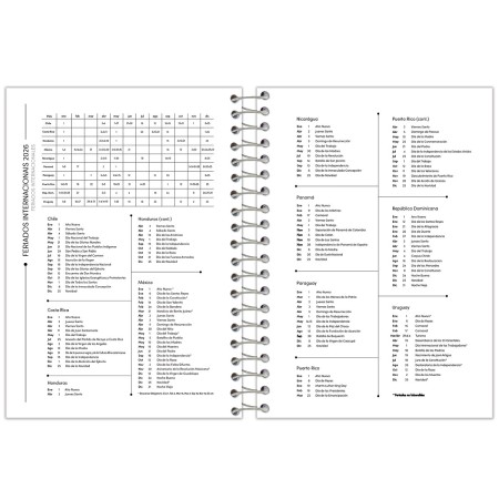 Foto ilustrativa Agenda Espiral Rosa Cliff