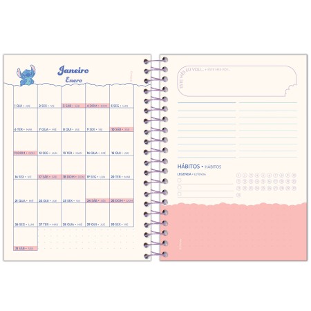 Foto ilustrativa Agenda Espiral Stitch