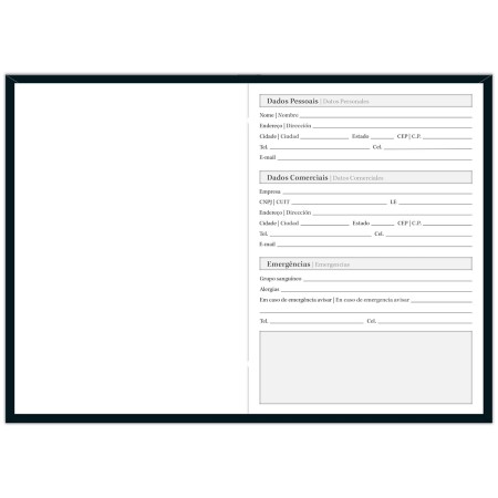 Foto ilustrativa Agenda Positano (123 mm x 166 mm)