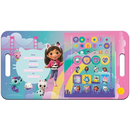 Foto ilustrativa Álbum de Colorir Maleta A Casa Mágica da Gabby