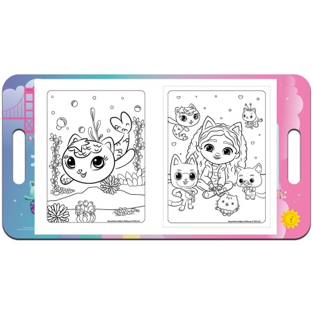 Foto ilustrativa Álbum de Colorir Maleta A Casa Mágica da Gabby