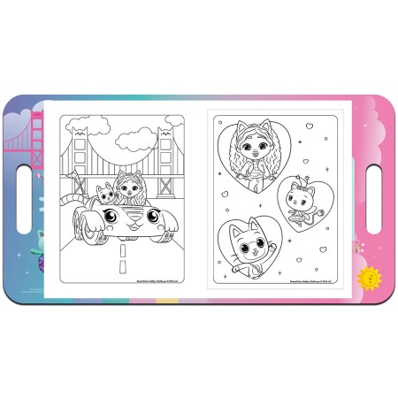 Foto ilustrativa Álbum de Colorir Maleta A Casa Mágica da Gabby