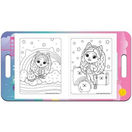 Foto ilustrativa Álbum de Colorir Maleta A Casa Mágica da Gabby