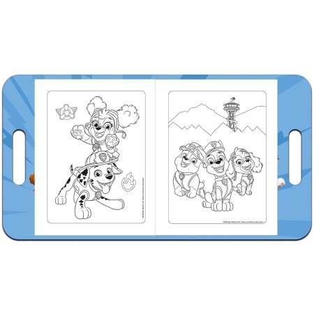 Foto ilustrativa Álbum de Colorir Maleta Patrulha Canina